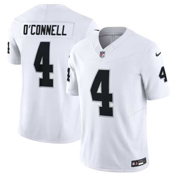 Men & Women & Youth Las Vegas Raiders #4 Aidan O'Connell White 2023 F.U.S.E Vapor Untouchable Stitched Football Jersey